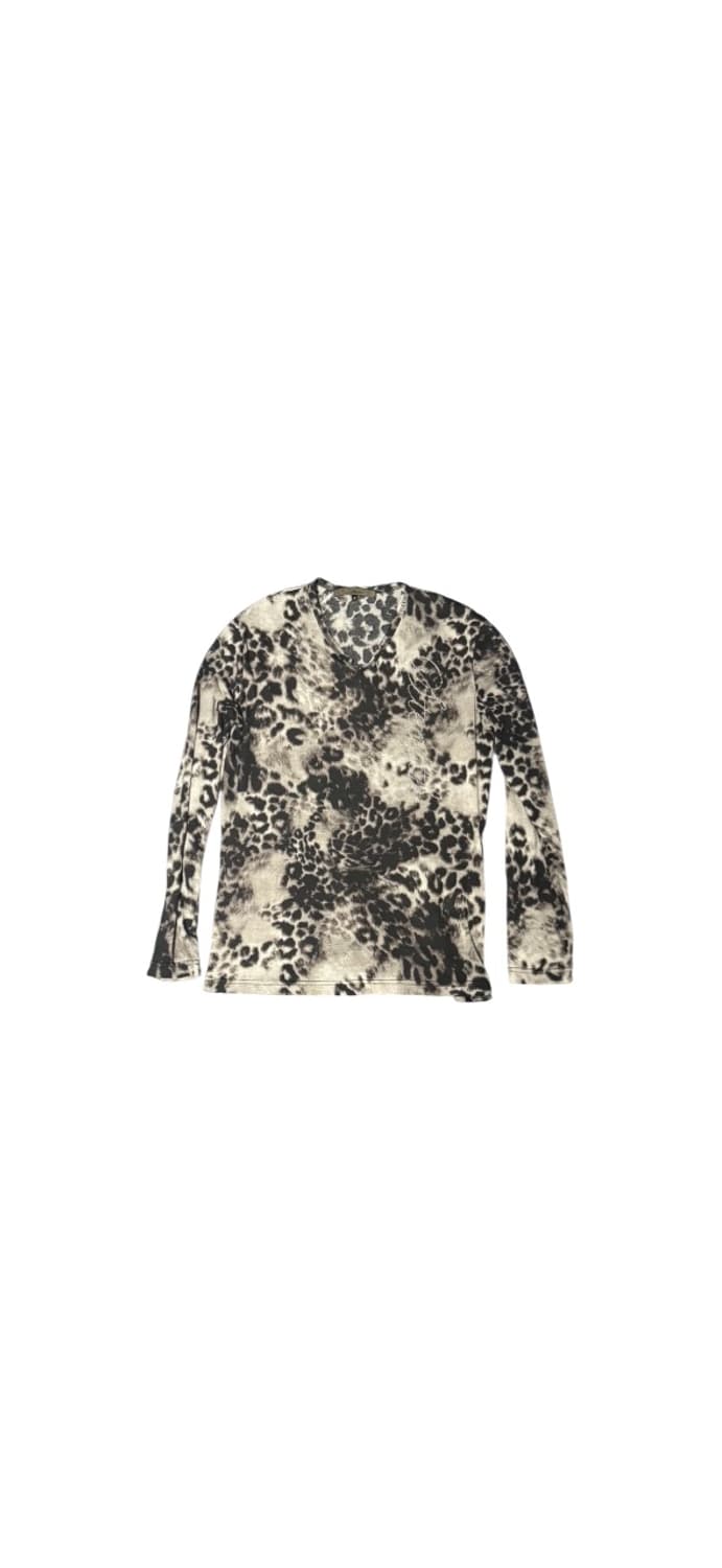 00s Mode Leopard Design Long Sleeve 상품이미지1