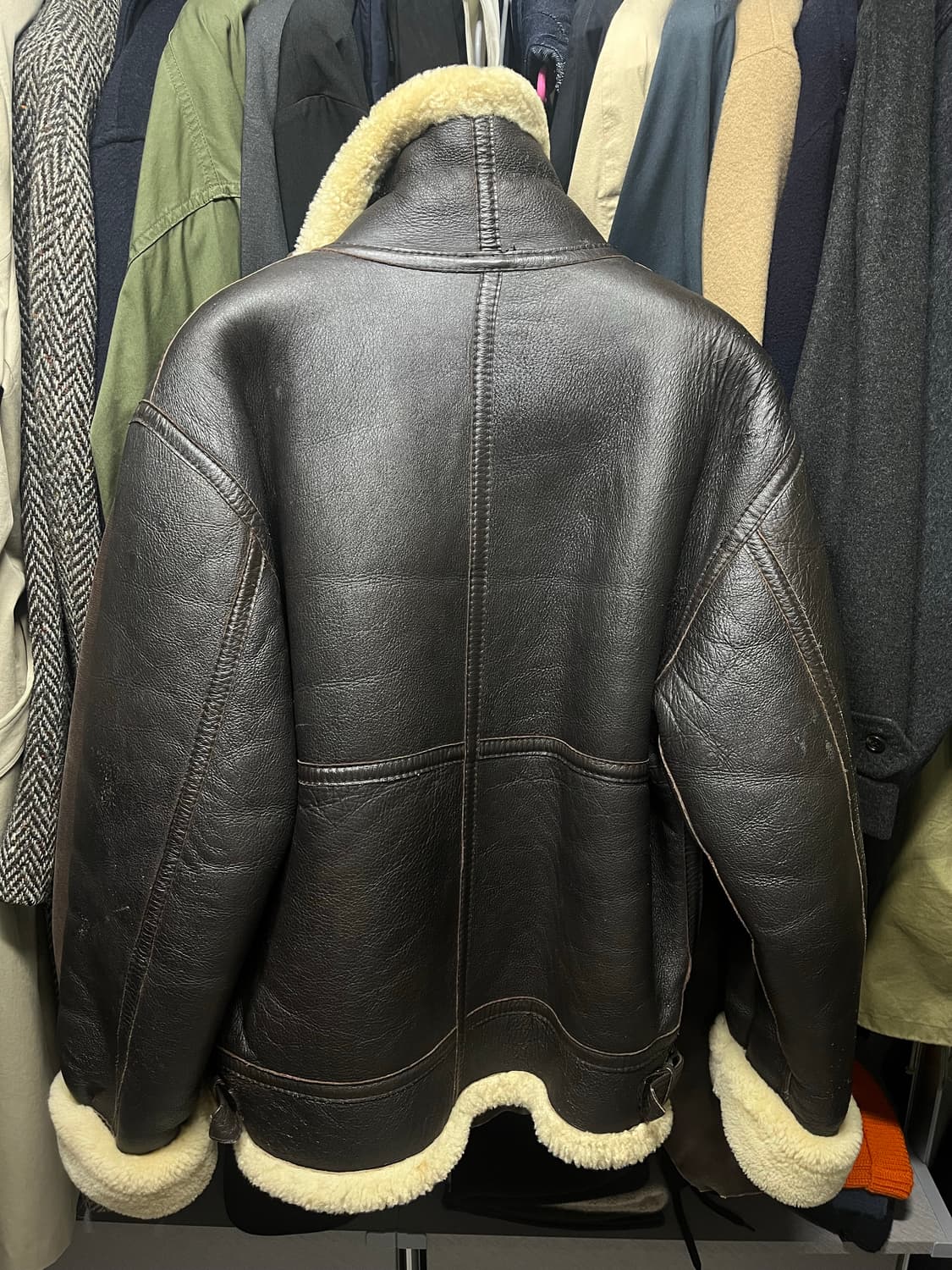 글리맨 밀리터리 쉽 스킨 B-3 자켓 XL 사이즈 판매합니다. 상품이미지3