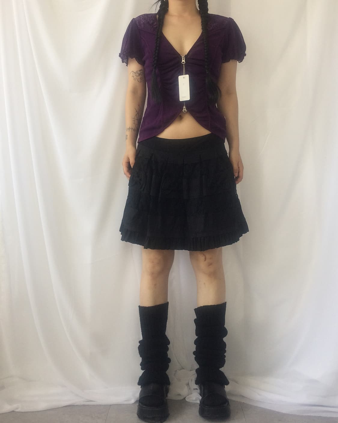 Rozen cavalier shirring zip up 상품이미지5