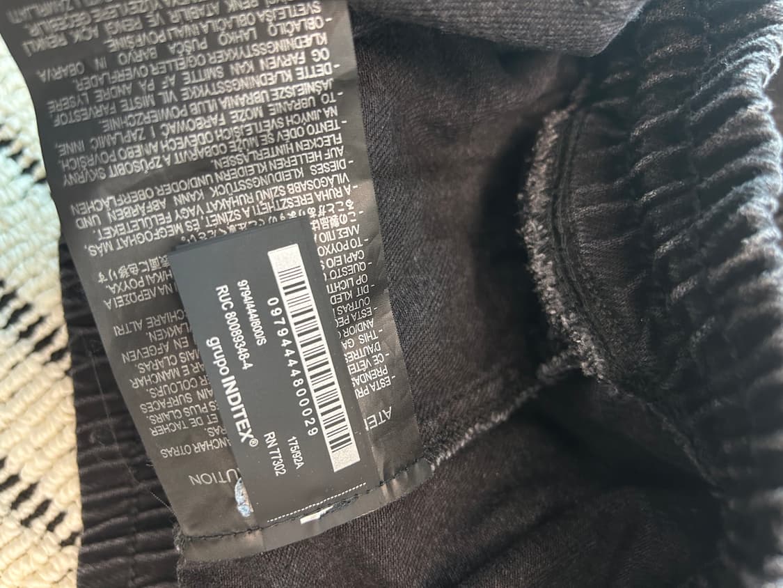 자라(zara) 흑청 데님 오버롤 상품이미지8