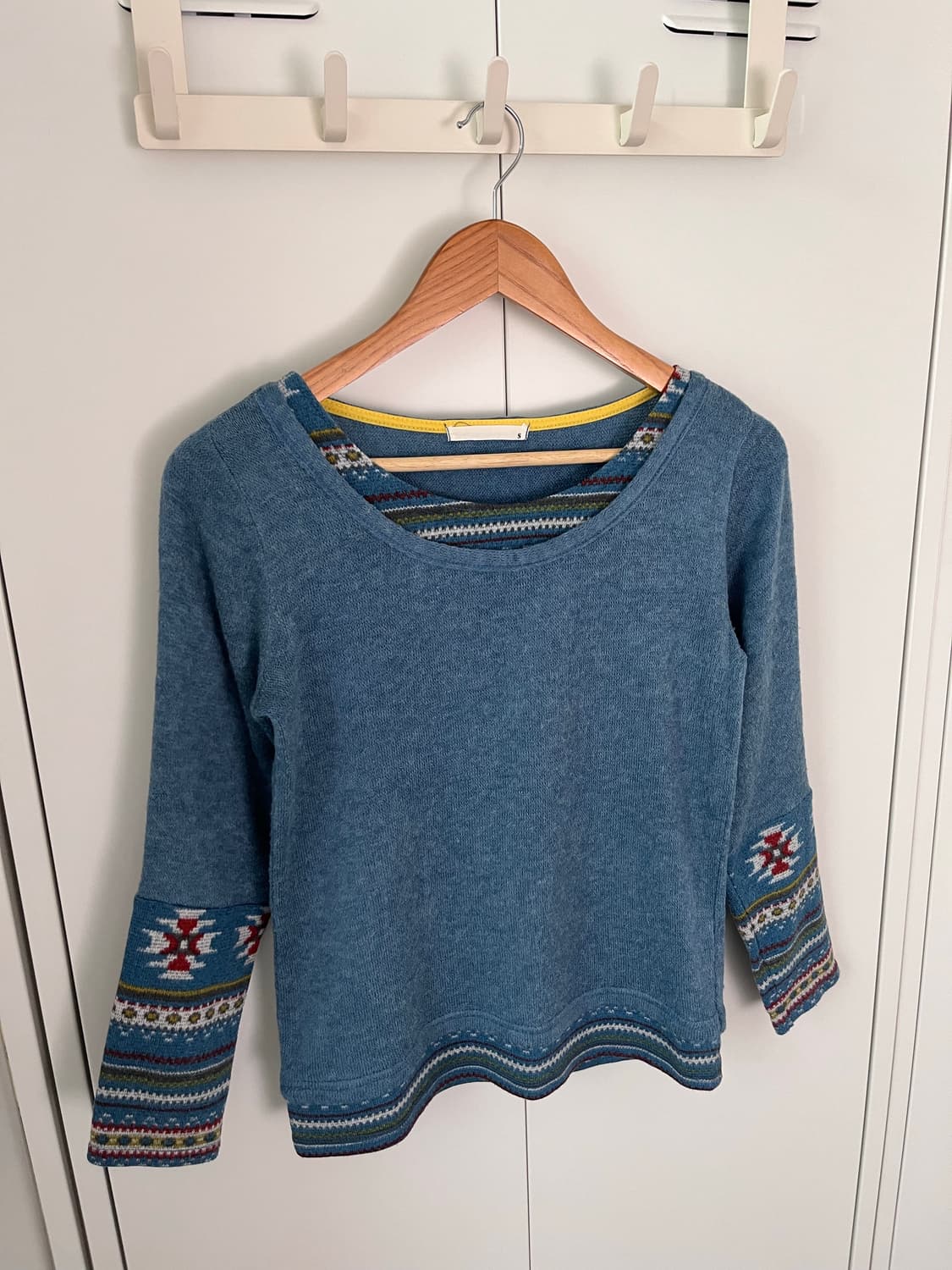 Vintage 하구미 패턴 레이어드 롱 슬리브 상품이미지8