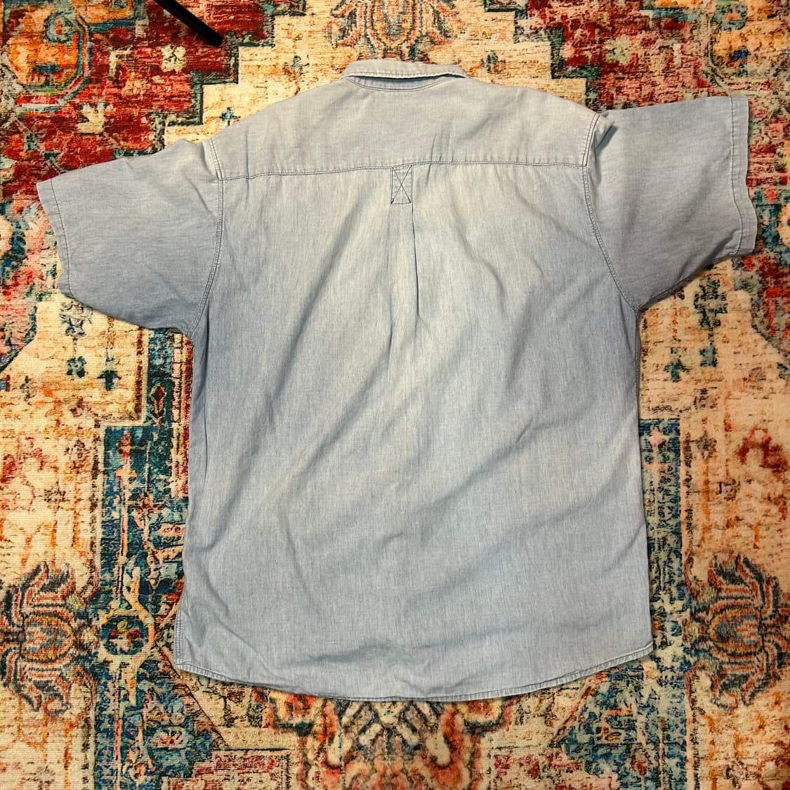 [XL] 90s 리바이스 포켓 샴브레이 반팔 셔츠 상품이미지2