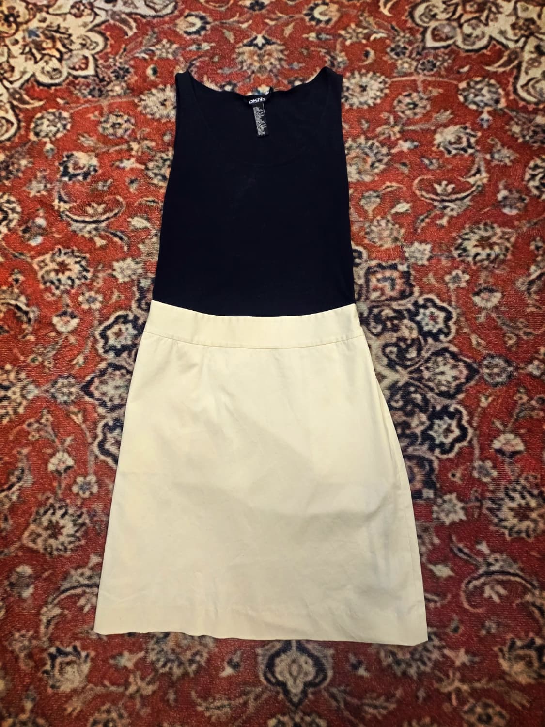 DKNY(Donna Karan New York) 슬리브리스 배색원피스 상품이미지1