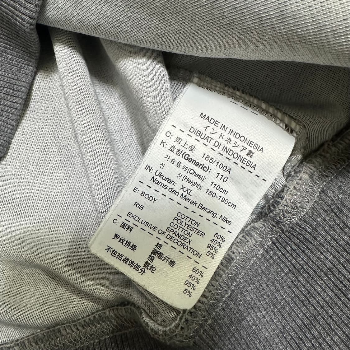 (110) 나이키 드라이핏 맨투맨 회색 상품이미지2