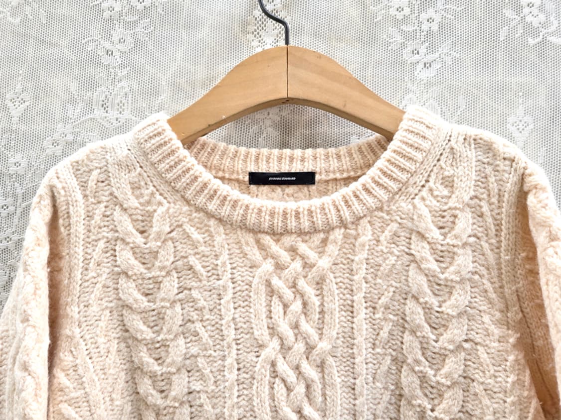 저널스탠다드 울100% 꽈배기니트 상품이미지2