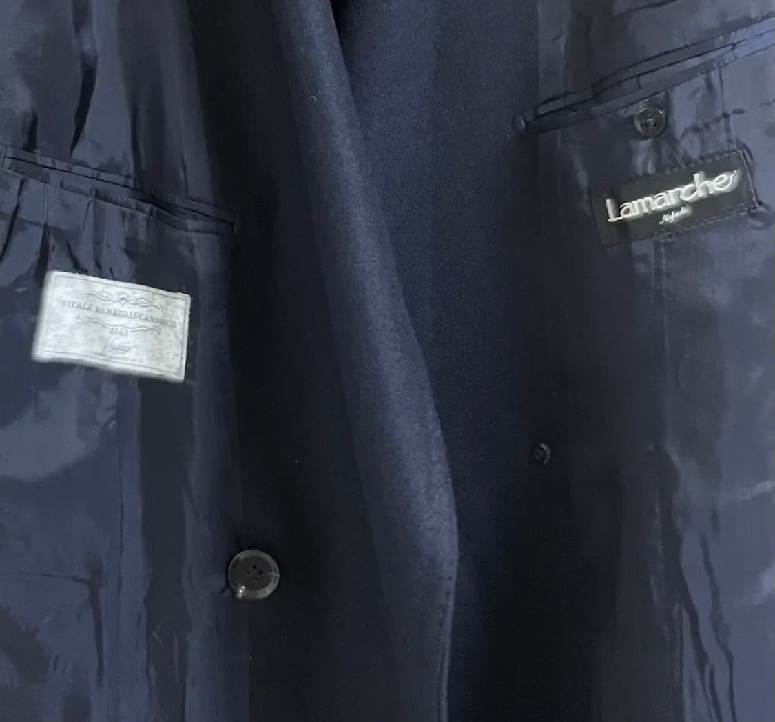 링자켓 폴로코트 까노니코,드라퍼스 다크네이비 이중지 압축지 상품이미지4