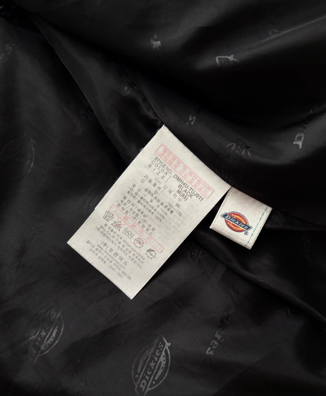 Dickies 디키즈 블랙 퀄팅 경량 패딩  상품이미지8