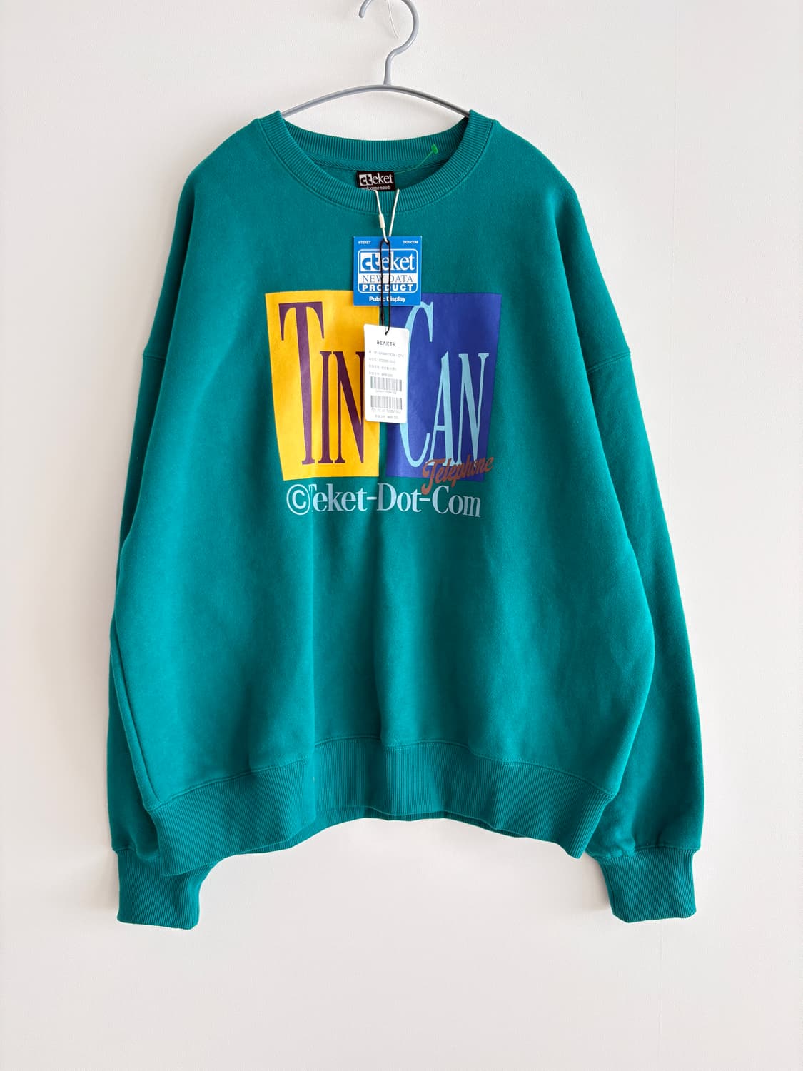 (새상품)Teket 테켓 Tin & Can 기모맨투맨 상품이미지1