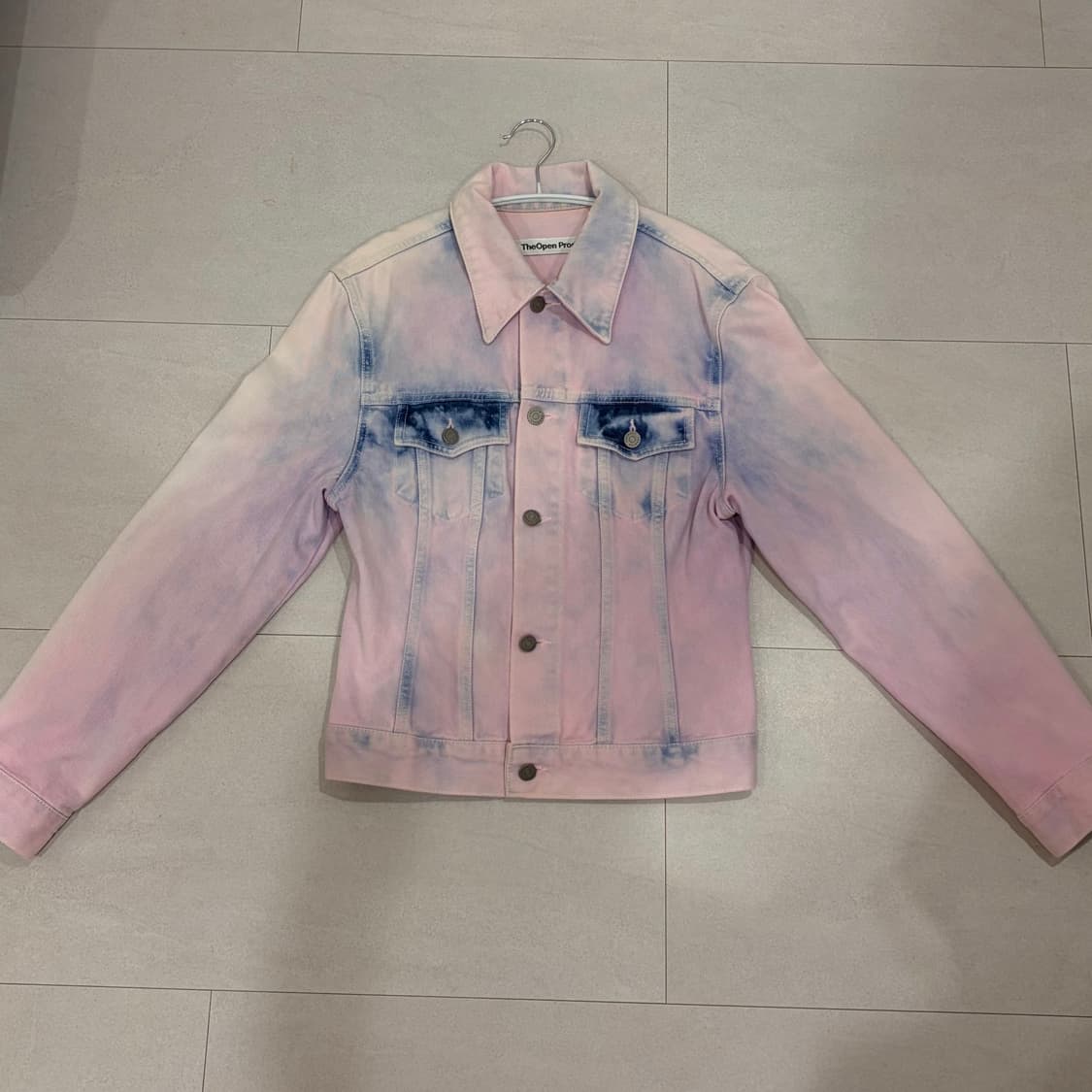 더오픈프로덕트 타이다이 데님 자켓 (핑크) 상품이미지5