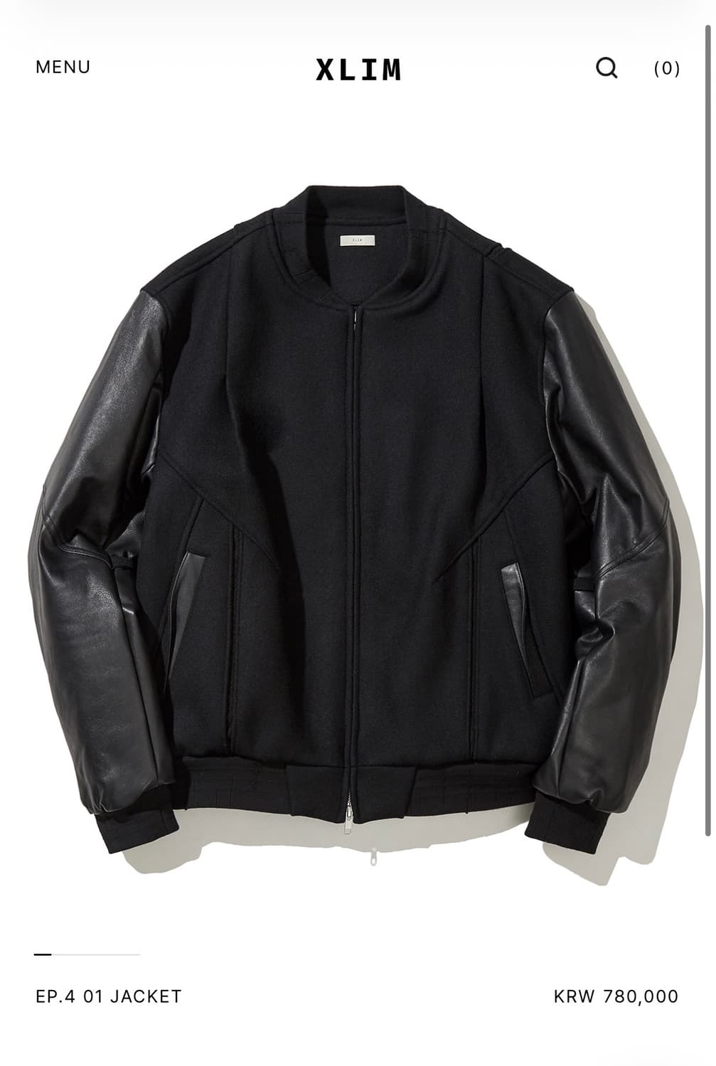 XLIM EP.4 바시티 자켓 블랙 상품이미지1