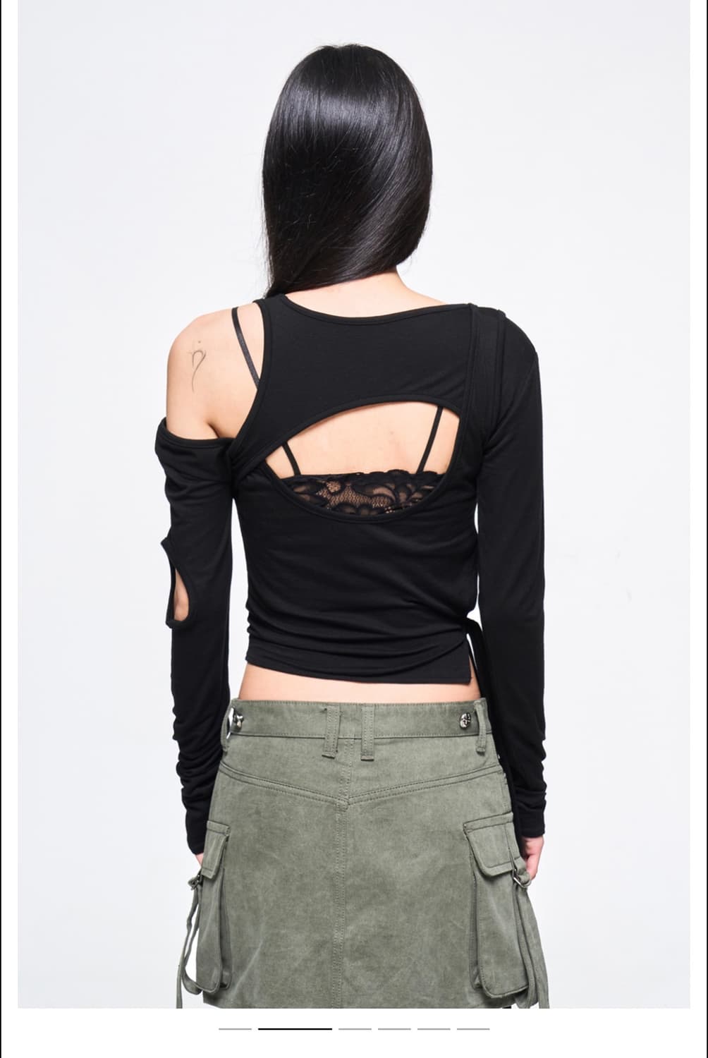 yeel 컷아웃 롱 슬리브  상품이미지2