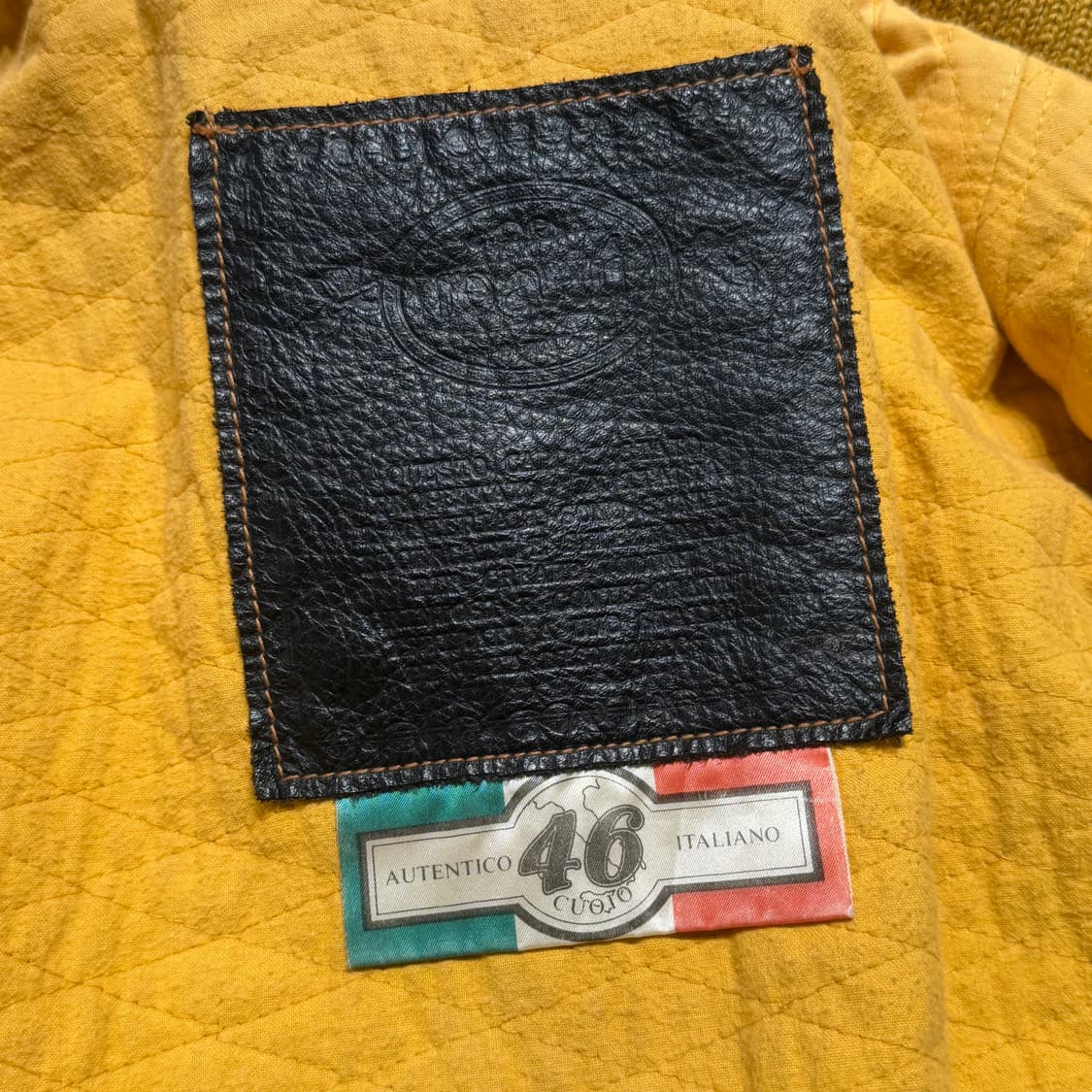 90s 이태리 파이어맨 카우레더 숏 자켓 L 소가죽 상품이미지6