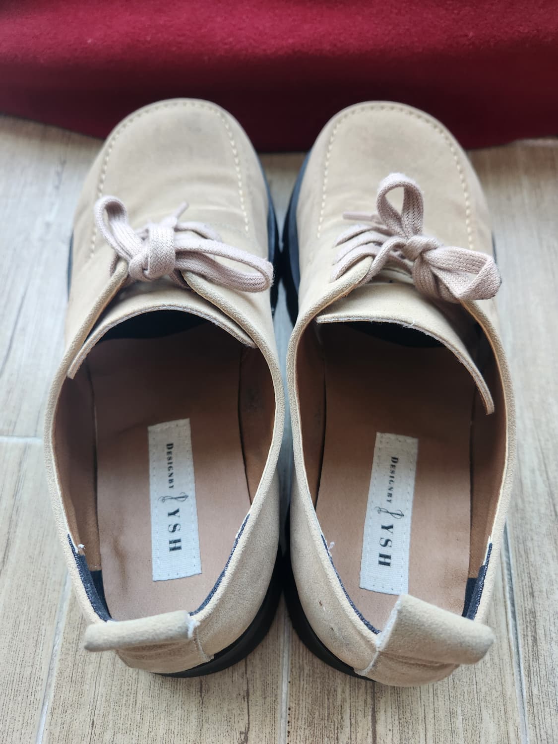 YSH 콜슨 스퀘어토 스웨이드 더비슈즈 베이지 (280) 상품이미지3