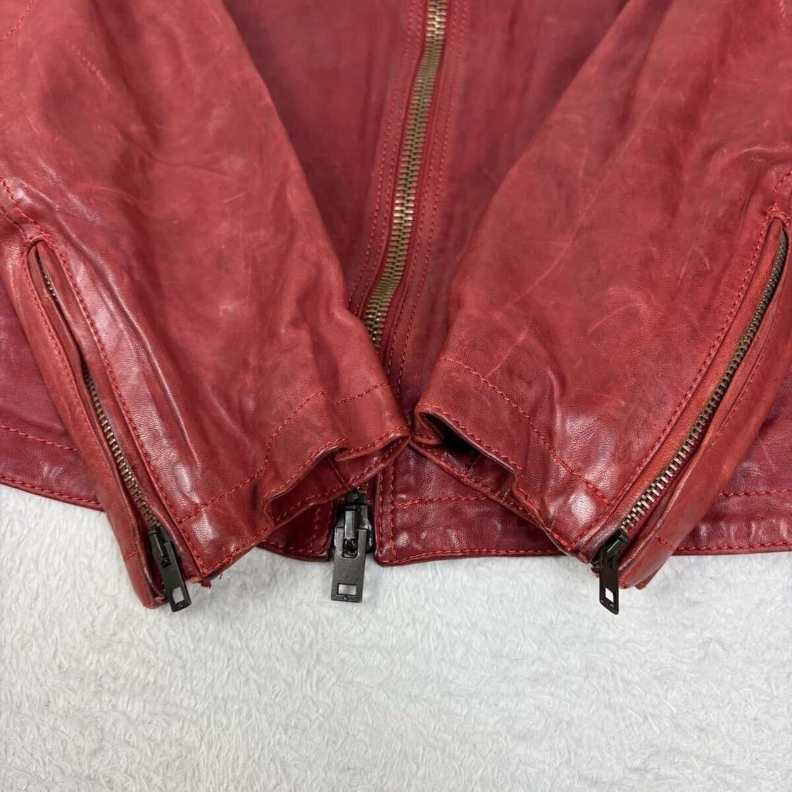 [52] ITALY 레드 양가죽 자켓 상품이미지4