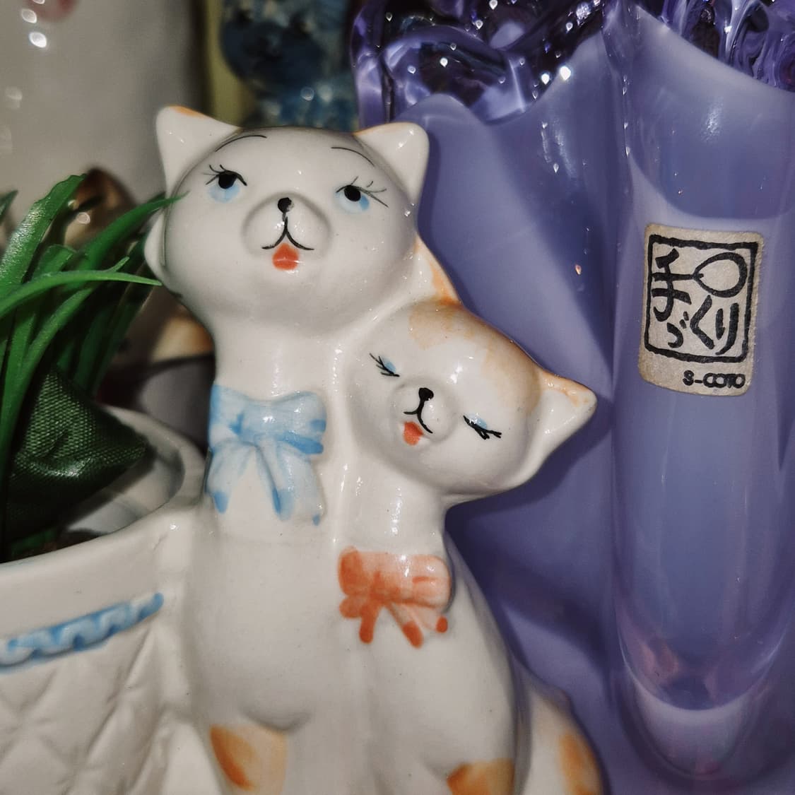 60s 일본 레트로 고양이 피겨린 홀더 상품이미지6