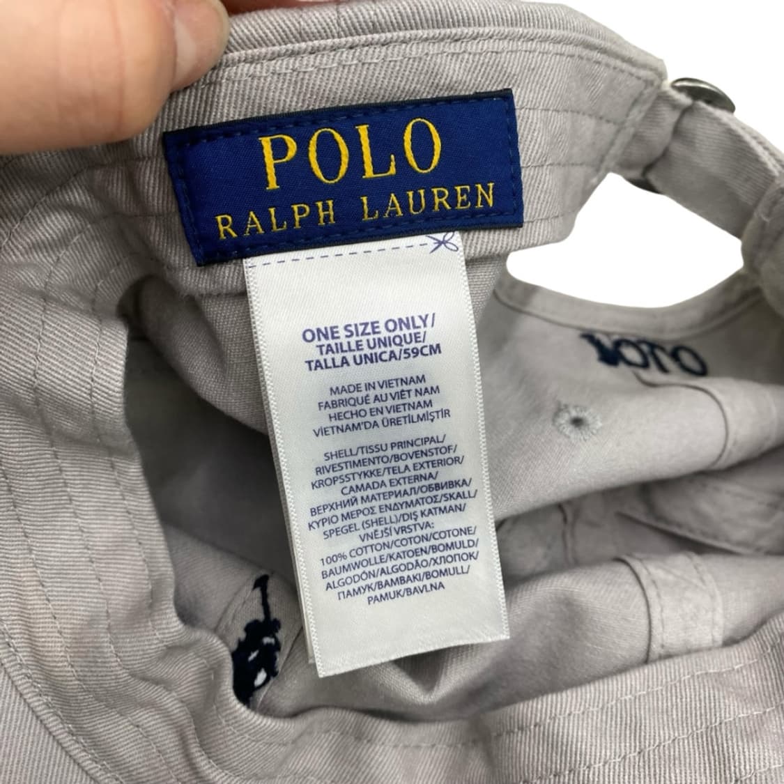 폴로 랄프로레 네이비 포니 연그레이 볼캡 상품이미지5