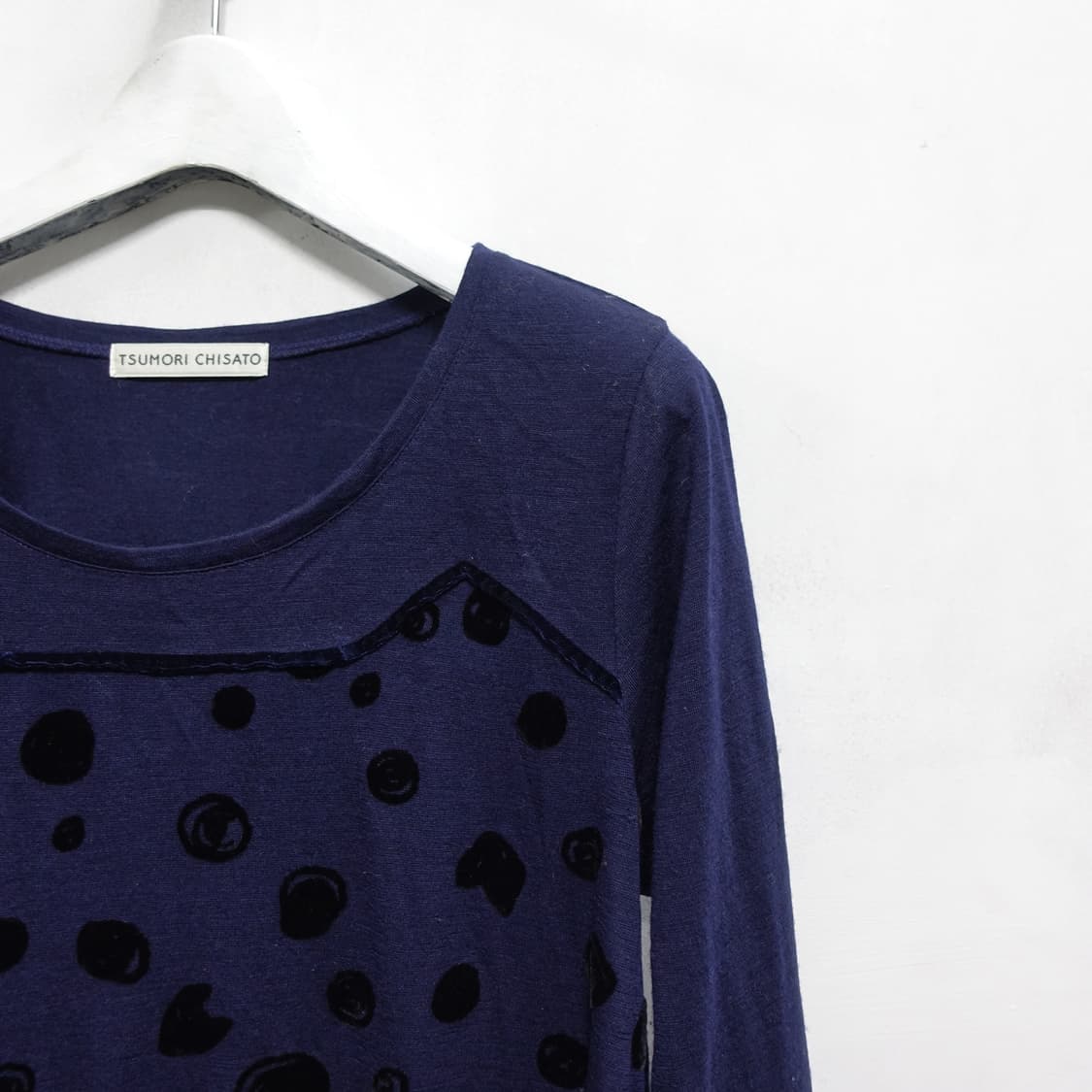 tsumori chisato 츠모리 치사토 네이비 도트 니트 2size 상품이미지4