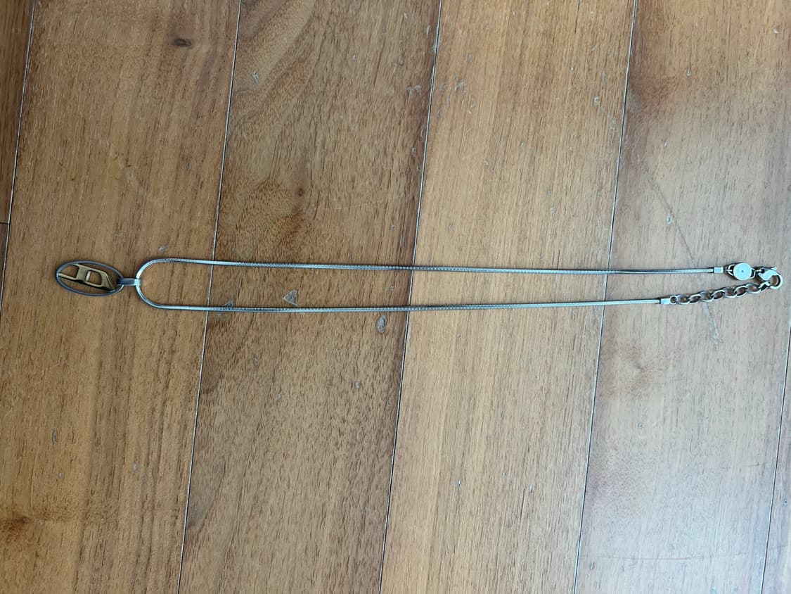 디젤 투톤 팬던트 목걸이 상품이미지1