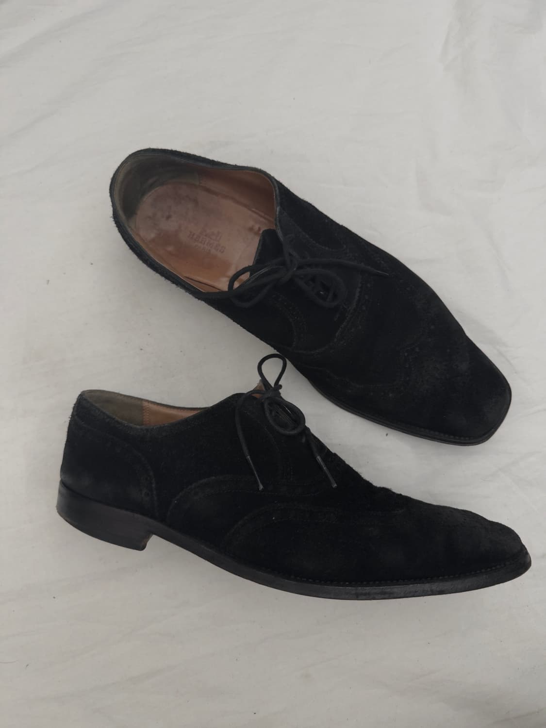 00s 에르메스 블랙 스웨이드 로퍼 상품이미지1