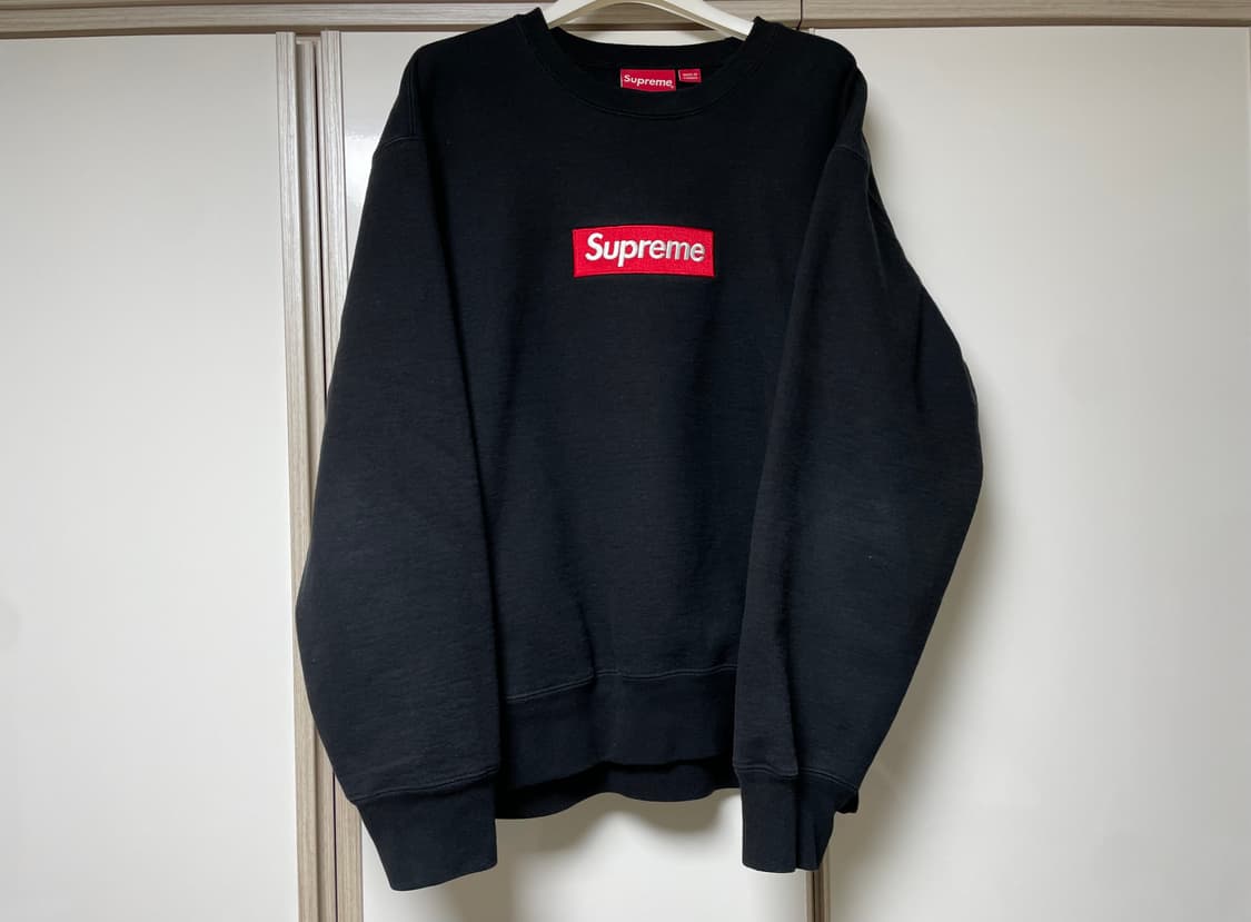 [M] 슈프림 Supreme 22FW 박스로고 블랙 스웻셔츠 상품이미지1