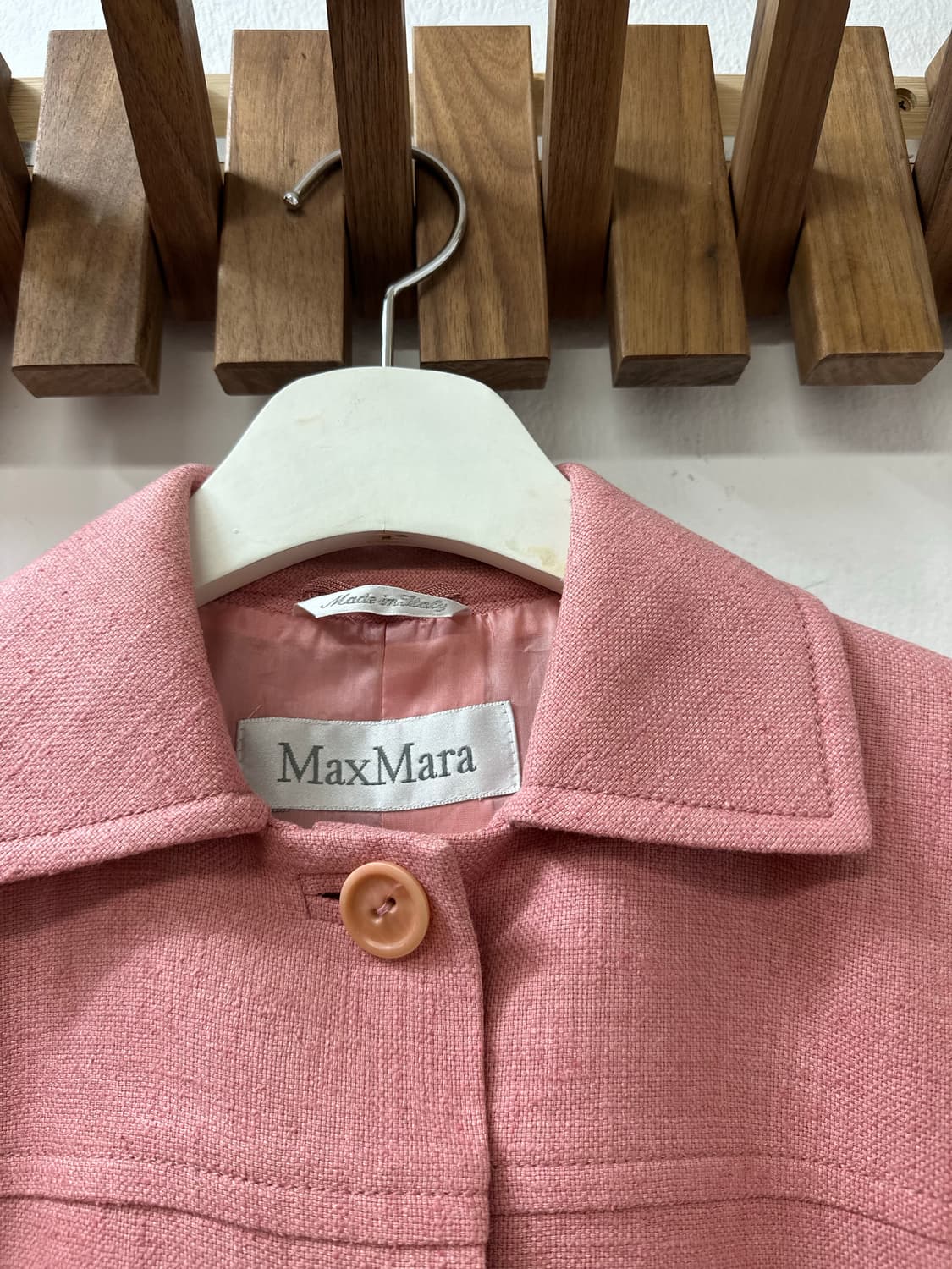 막스마라(Max Mara) 핑크 린넨 혼방 4버튼 자켓 (드라이완료) 상품이미지2