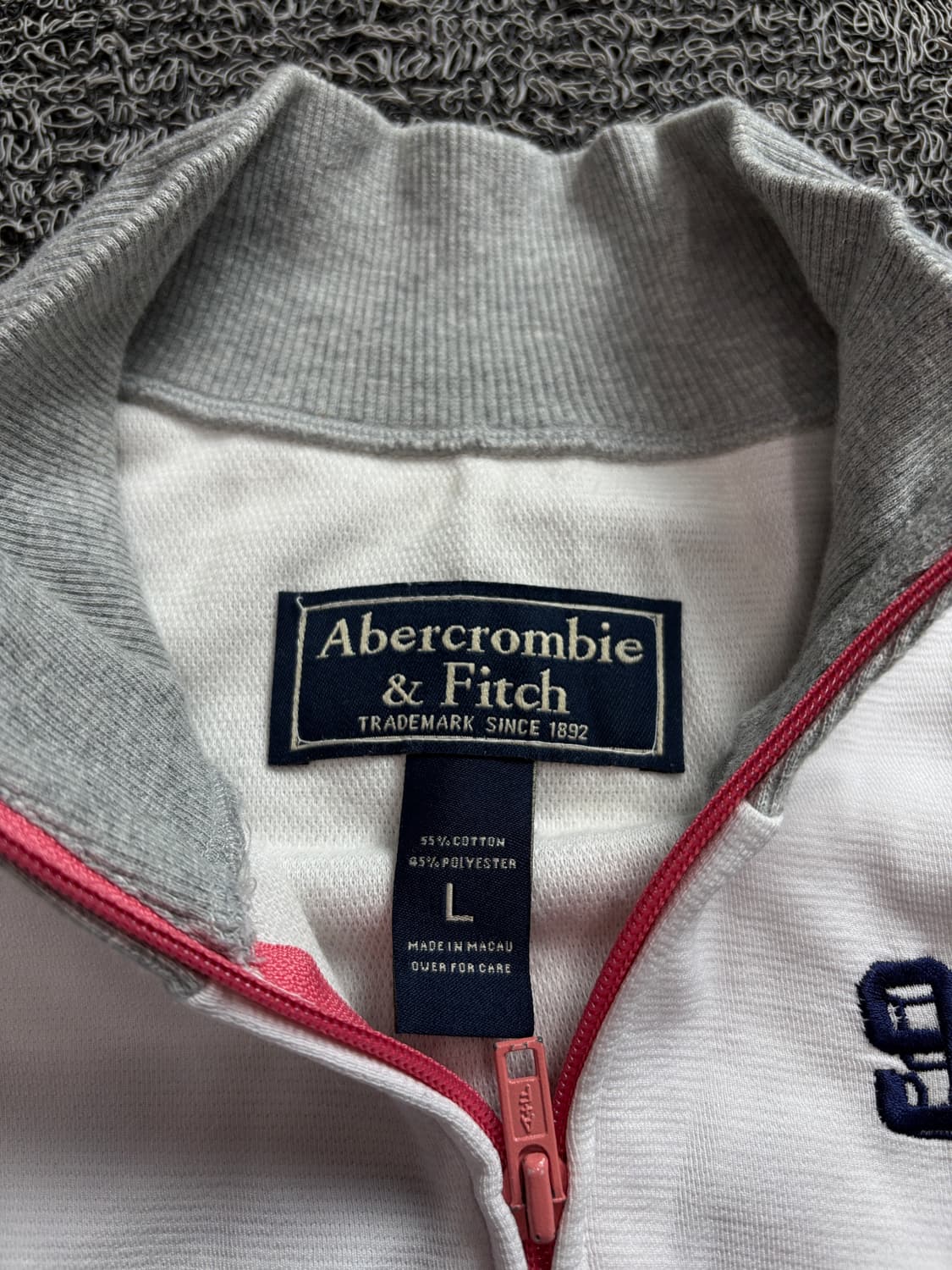 아베크롬비 Y2K 빈티지 배색 니트 집업 1694 상품이미지3