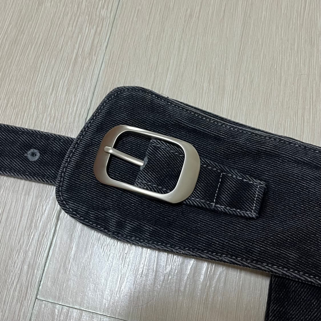 [당일배송] 아옵트 데님 포켓 벨트 블랙, Aopt 벨트백 상품이미지3