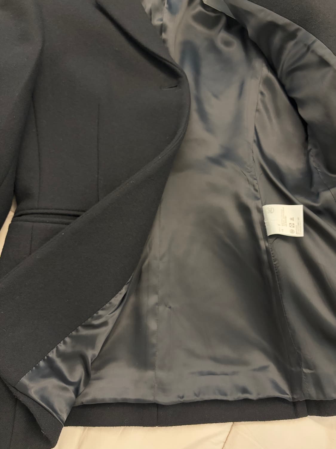 렉토[RECTO] One Button Wool Blazer (Black) 상품이미지4