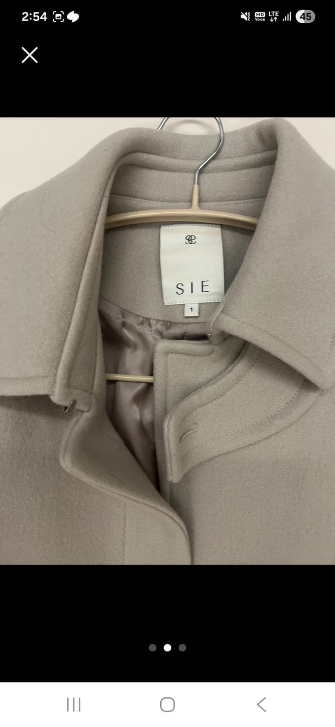 시에 튤리 코트 캐시미어 피치 상품이미지2