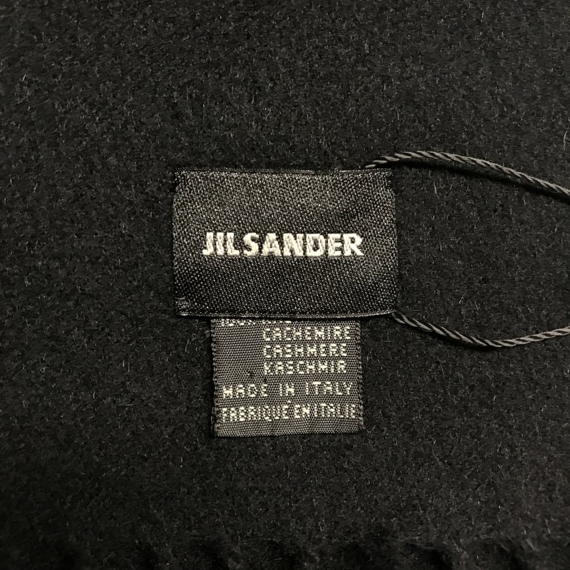 질샌더 로고 머플러 블랙 상품이미지5