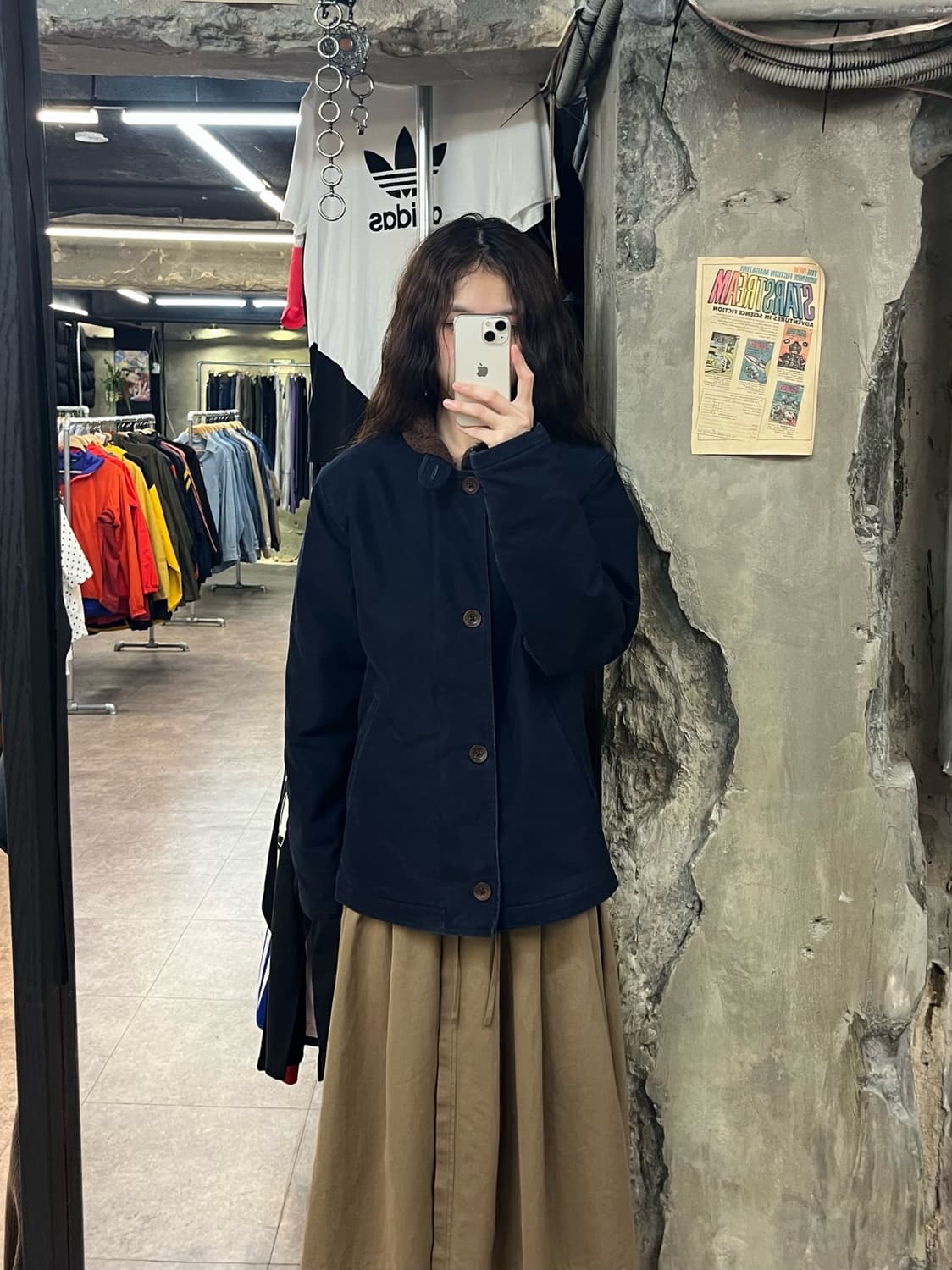 리바이스 양털 자켓 네이비 S #csz2161 상품이미지2