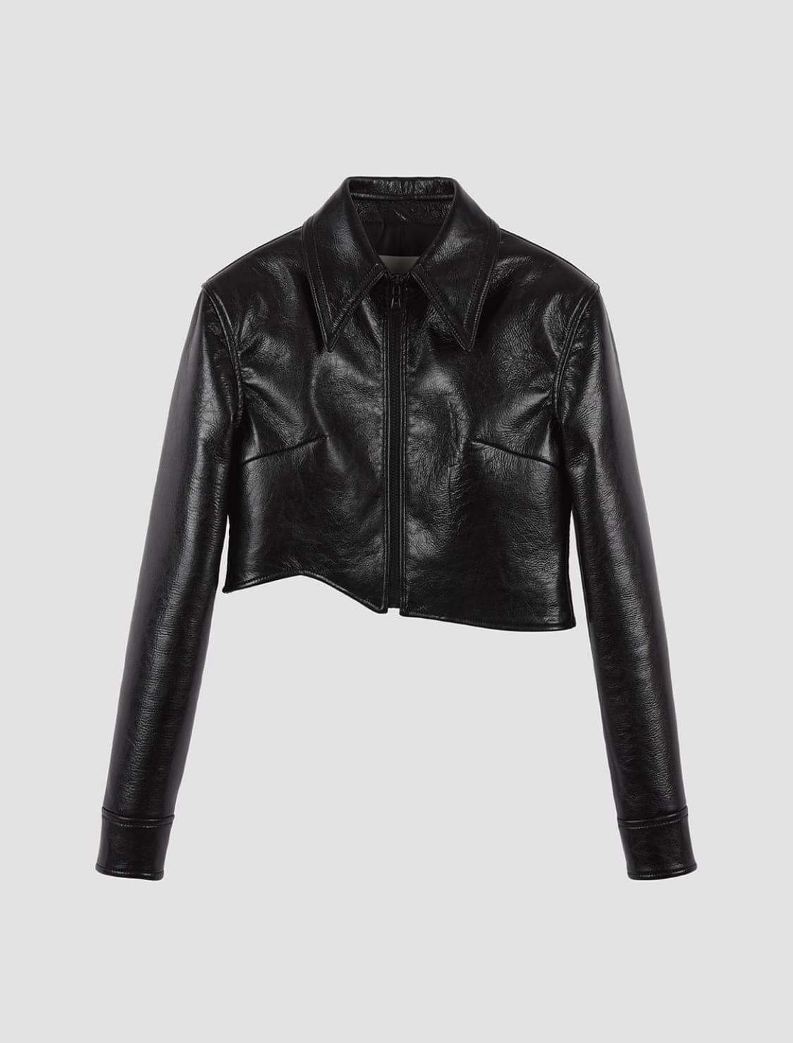 RECTO 레더 크롭 자켓  상품이미지1