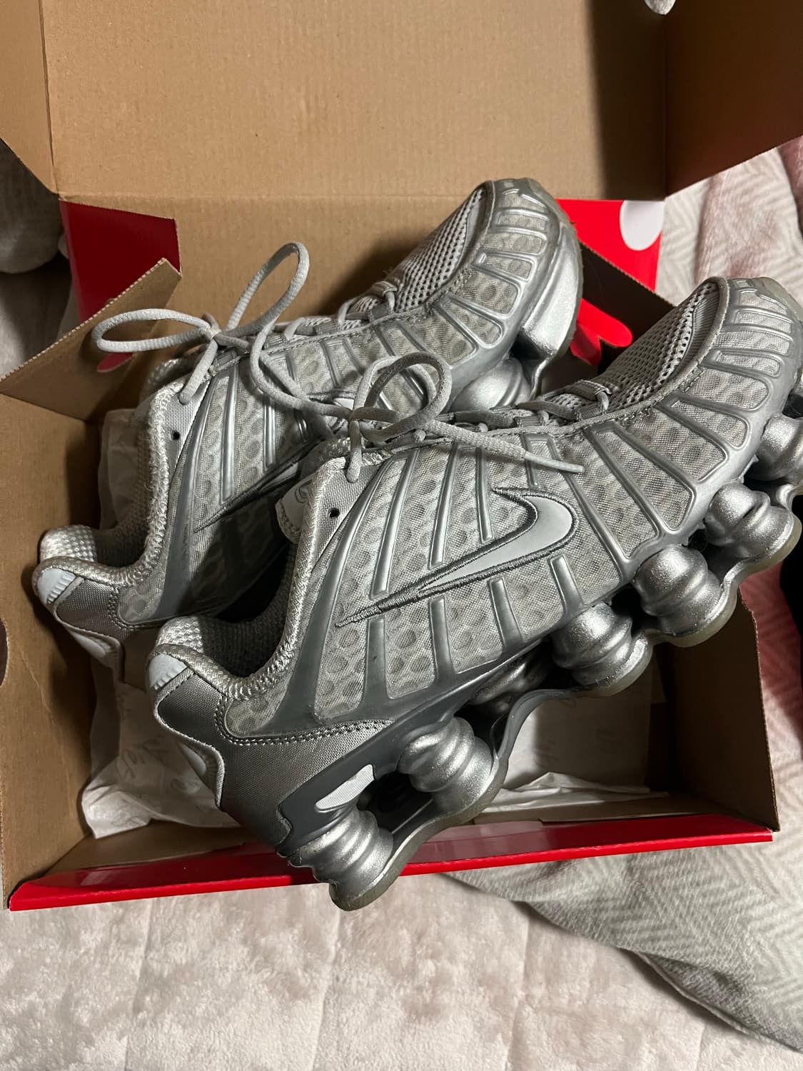 (W) 나이키 샥스 TL 퓨어 플래티넘 앤 메탈릭 실버 상품이미지5