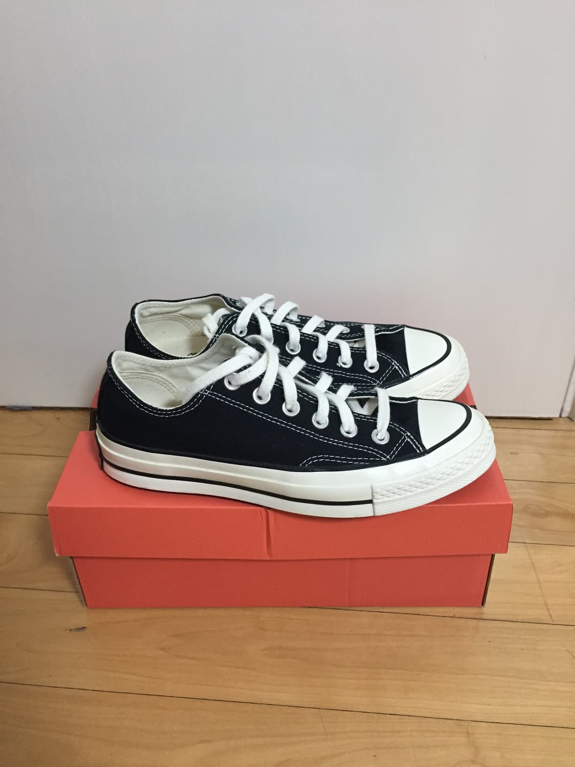 컨버스 척70 블랙 로우 240 1회착용 상품이미지5