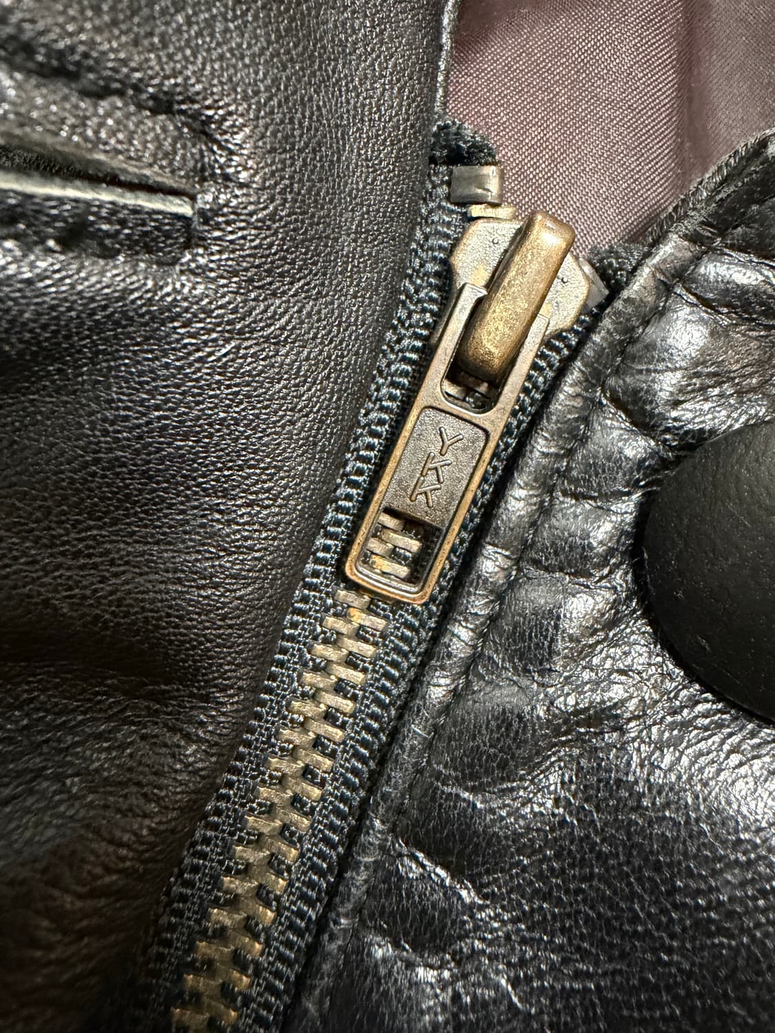 여성free) 빈티지 램스킨 양가죽 레더 더플 코트 상품이미지7