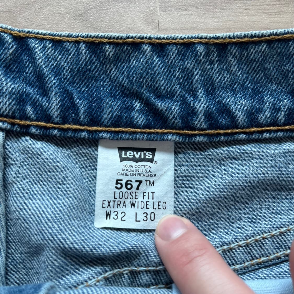 [32X30] 90s 빈티지 리바이스 567 made in usa 상품이미지2