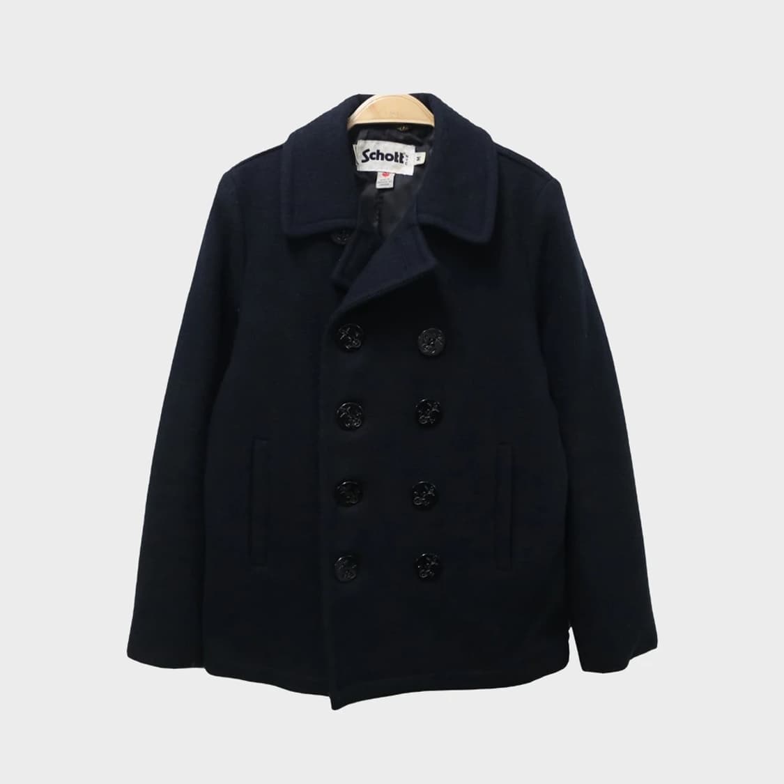 SCHOTT X EARTH MUSIC 울 혼방 더플 숏코트 60449 상품이미지1