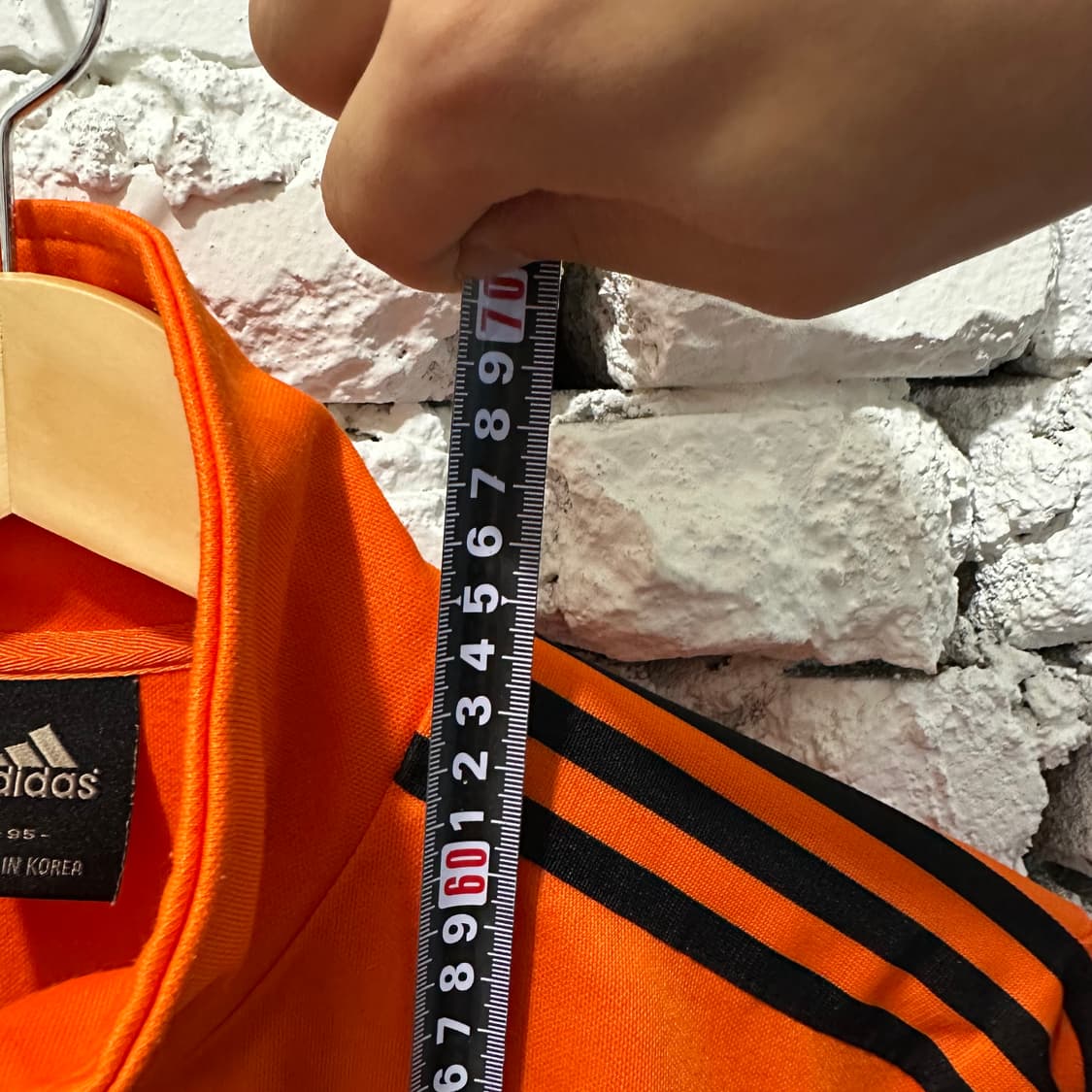 아디다스 오렌지 삼선 트랙탑 져지 상품이미지8