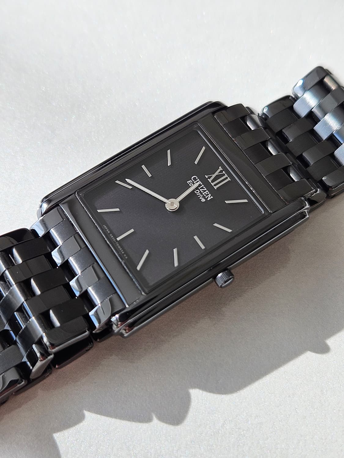 시티즌 에코드라이브 사각 블랙 메탈시계 상품이미지5