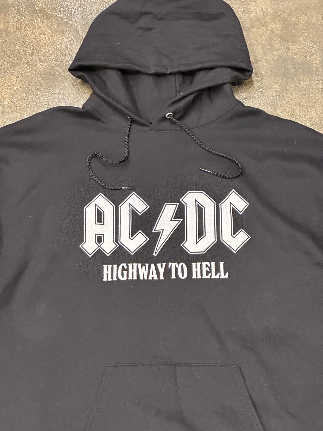 Hanes AC/DC 빈티지 후드티 XL 상품이미지3