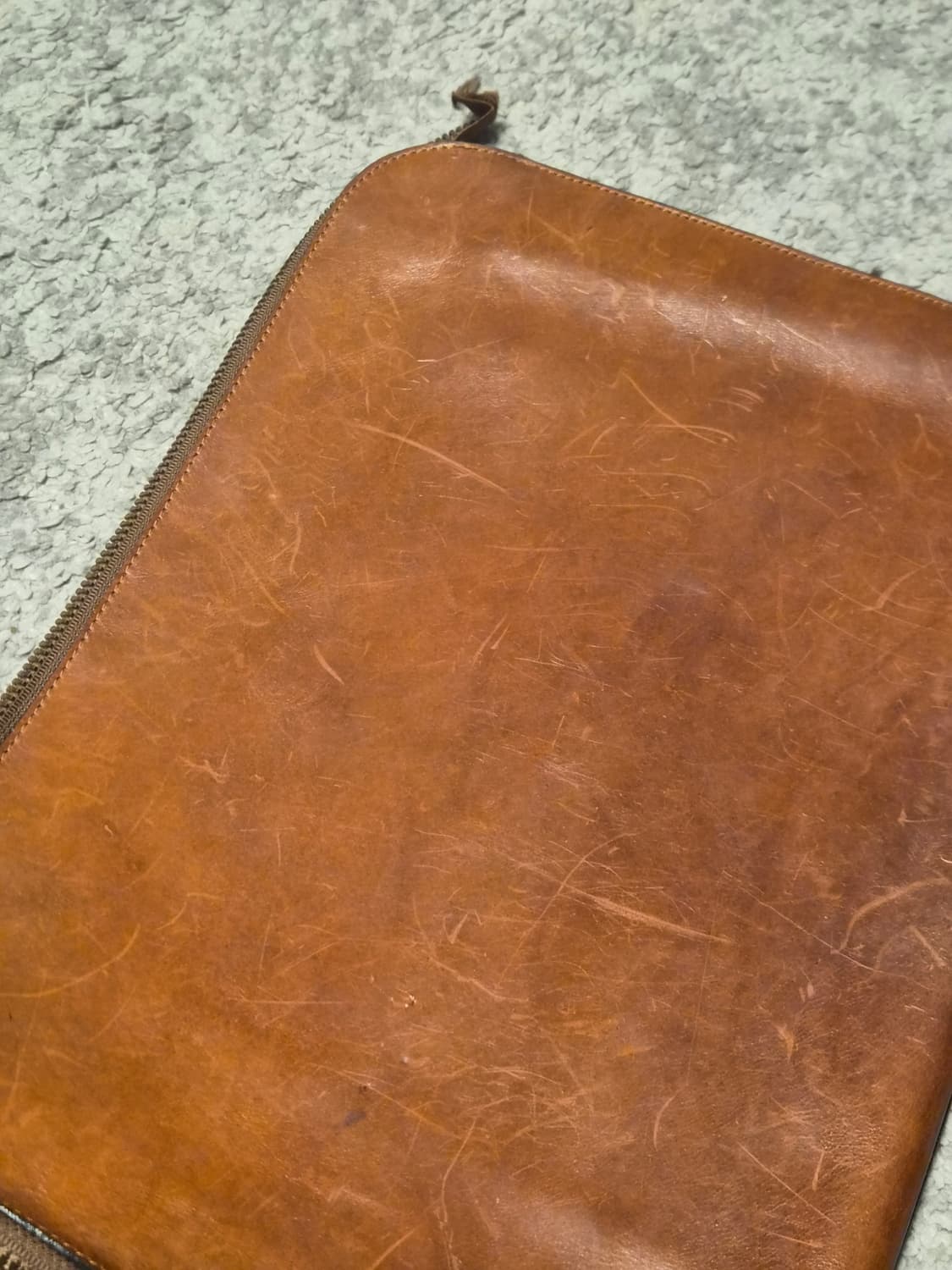 Emporio Armani 빈티지 천연 통가죽 서류 가방 케이스 상품이미지9