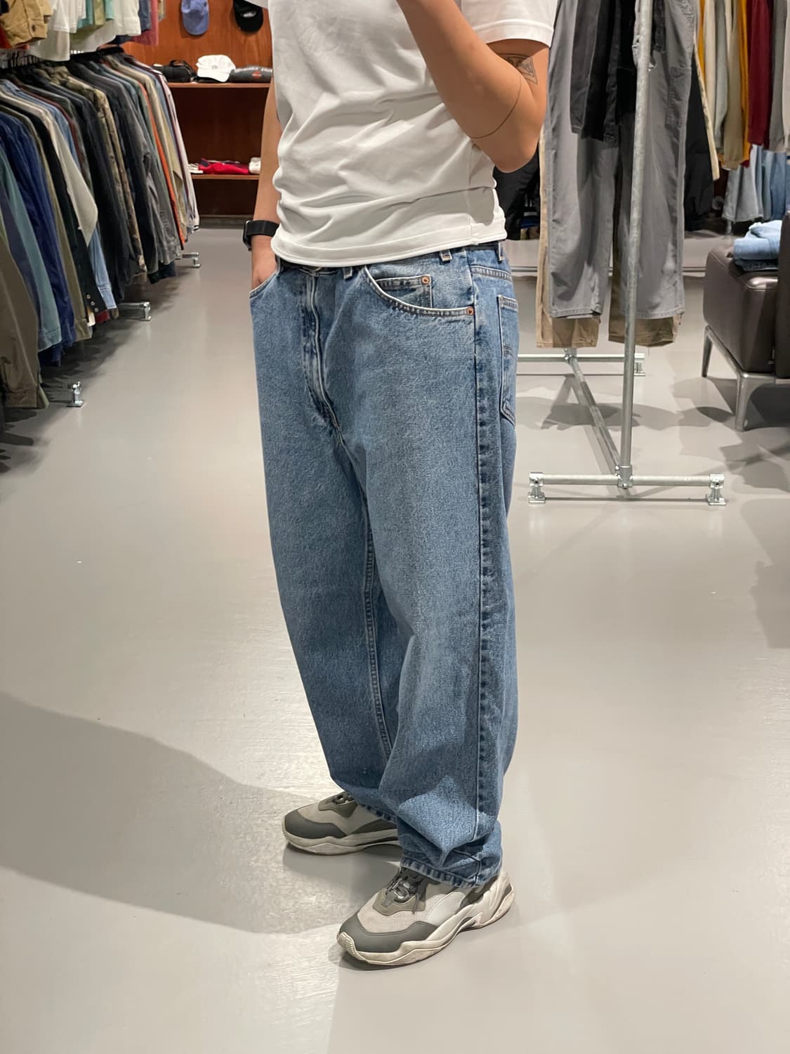리바이스 90s 555 오렌지탭 데님 팬츠 (배기핏) 상품이미지4