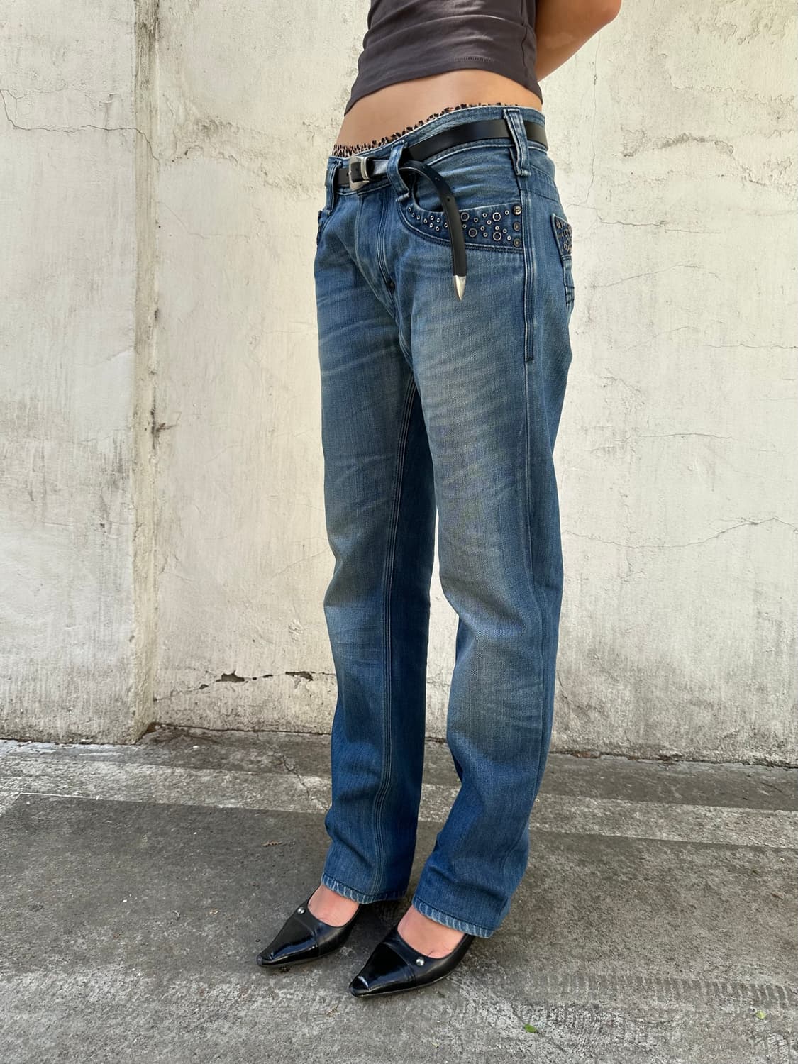 디젤 스터드 데님 팬츠 상품이미지2