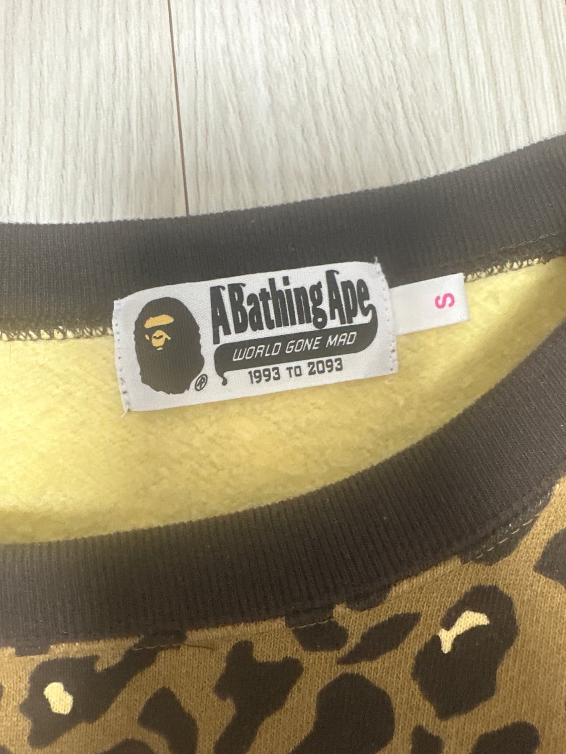 베이프 레오파드 호피 맨투맨 후드티 s 상품이미지2