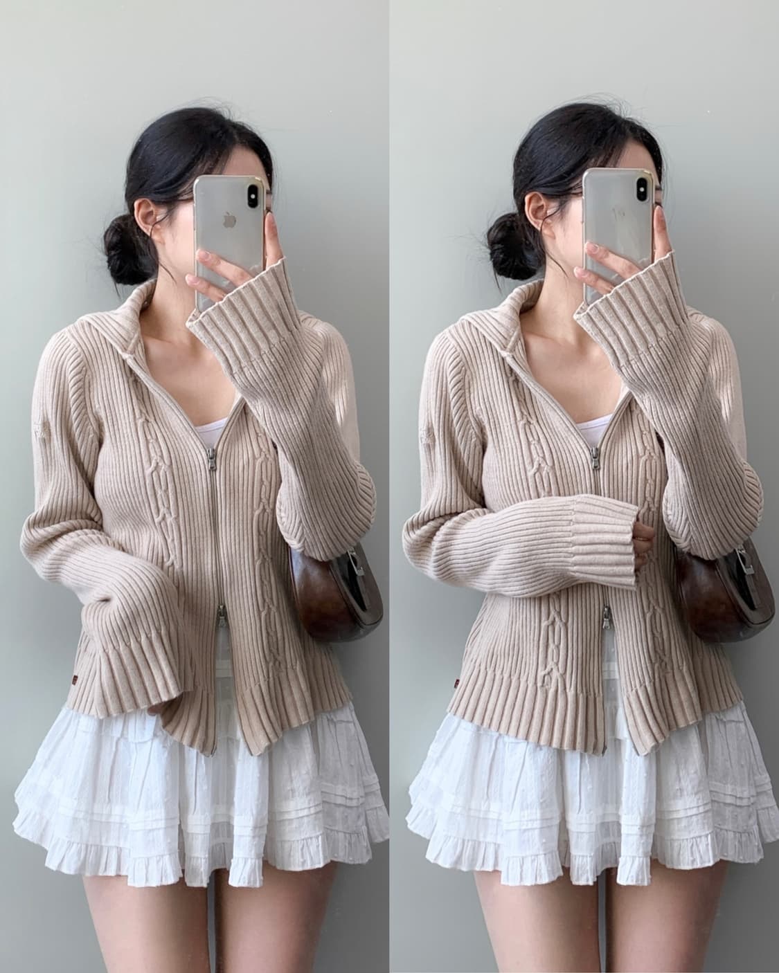 노티카 니트 집업 상품이미지3