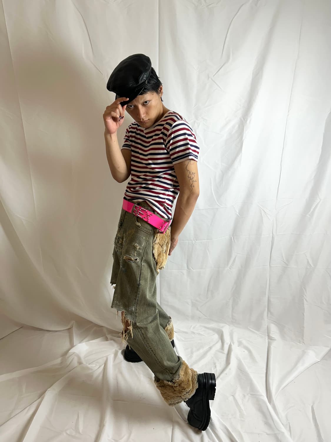 Wrangler Fur Detail Denim Pants 상품이미지1