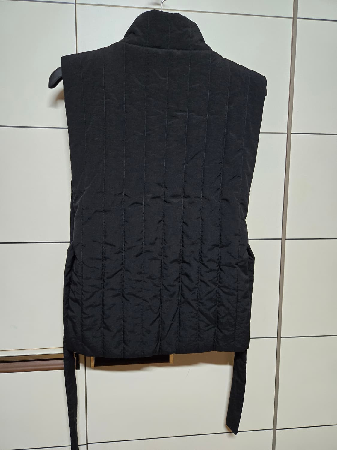 코스 집업 푸퍼 누빔 패딩 베스트 상품이미지5