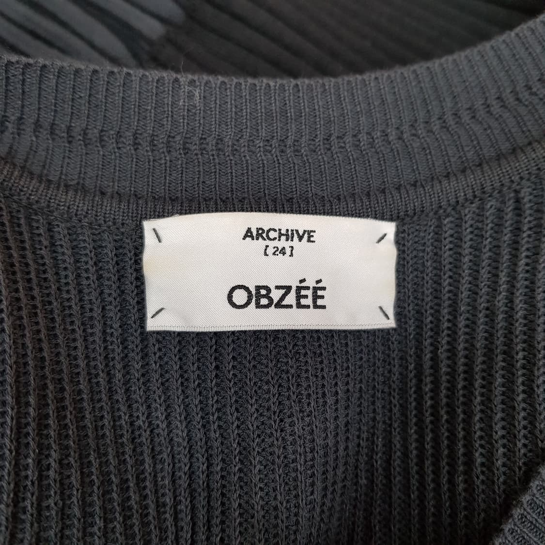 오브제 OBZEE 2021 니트 플리츠 롱 원피스 95사이즈 상품이미지5