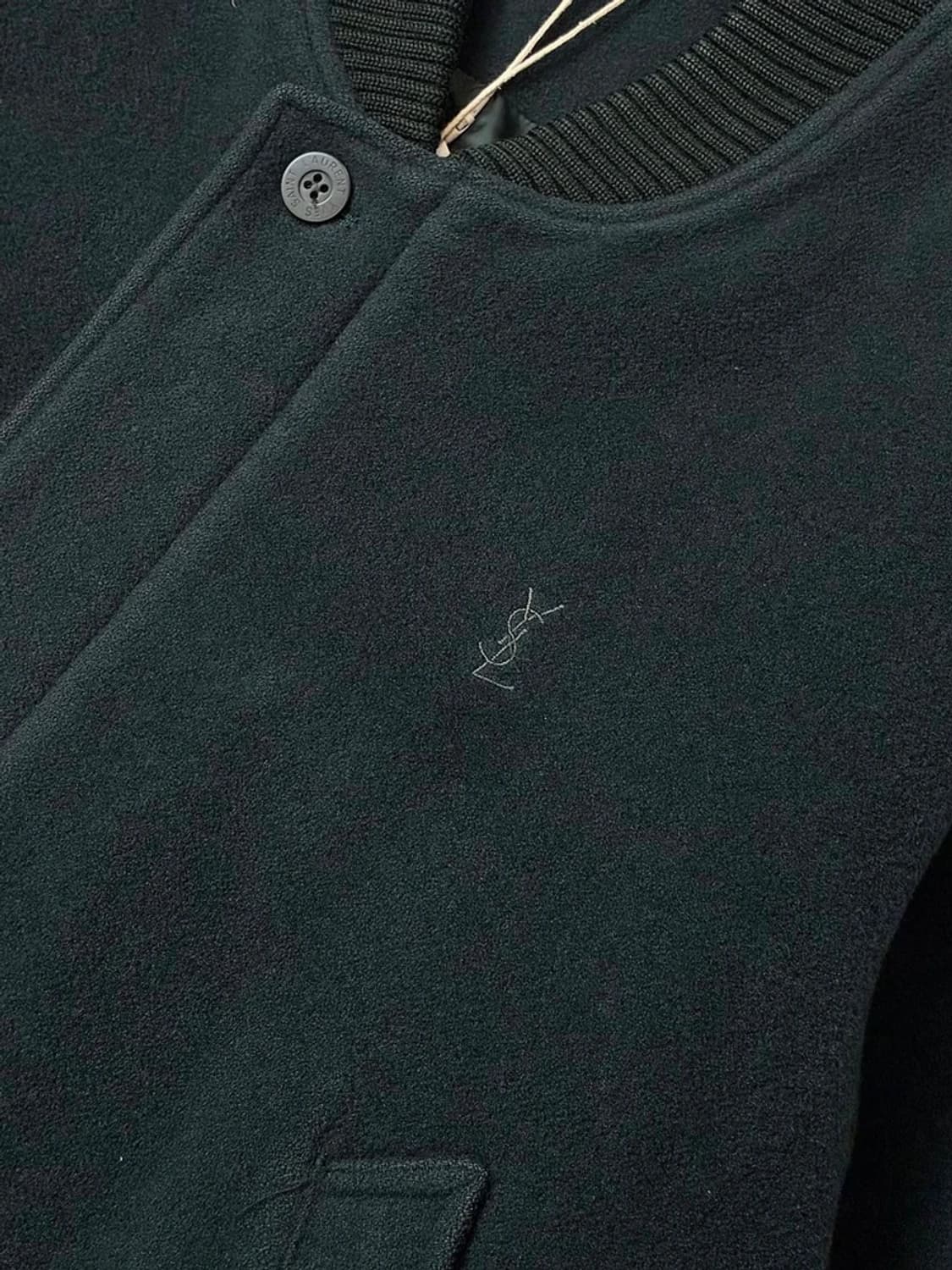 입생로랑 00s 100% 울 미니멀리즘 블루종 자켓 PN5041 상품이미지4