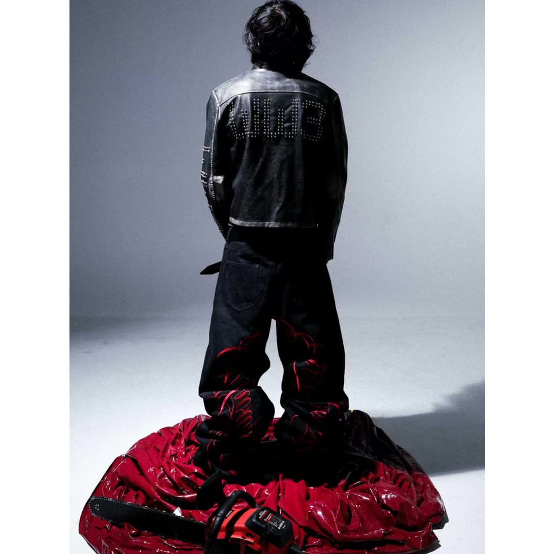 Embroidered Rose Wide-Leg Denim Pants  상품이미지6